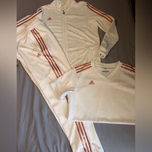 Womens Adidas track suit w/ matching shirt